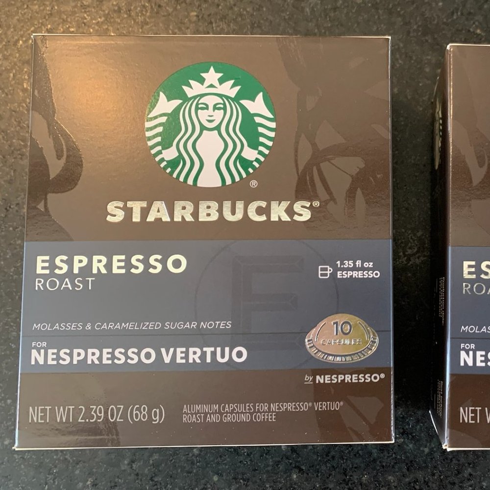Starbucks Nespresso Vertuo Espresso Roast Pods - 20 pack
